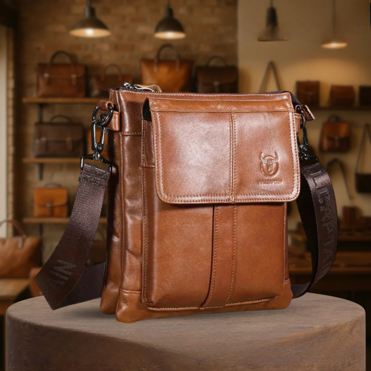 Renzo – Sacoche Homme Cuir Élégante et Spacieuse