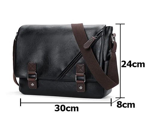 Flavio – Sacoche Homme Luxe Bandoulière en Cuir PU & Style Urbain Chic