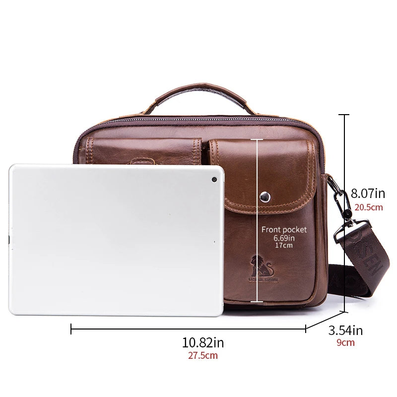 Ettore – Sacoche Homme Luxe en Cuir Véritable & Élégance Professionnelle