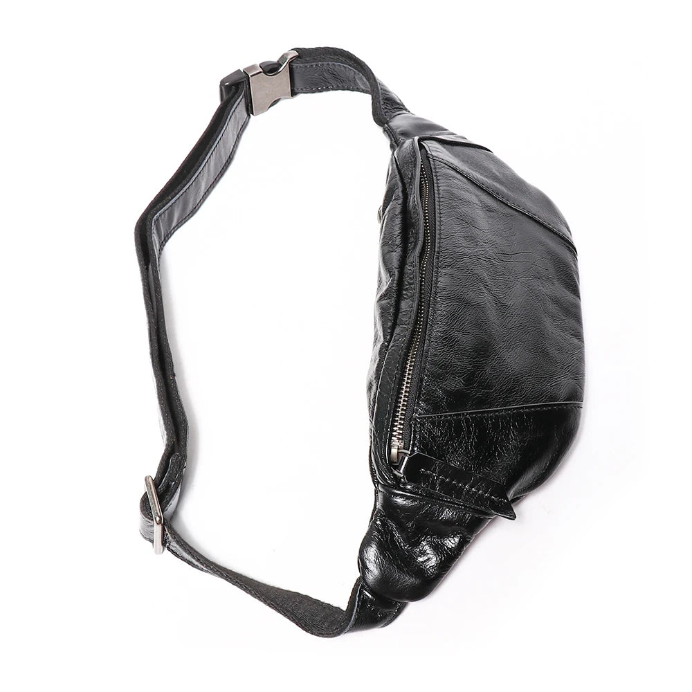 Diego – Sacoche Banane Homme Cuir Véritable Souple et Légère