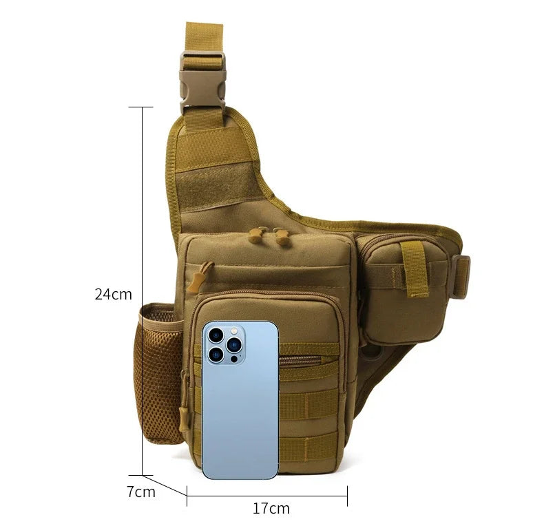 Cesare – Sacoche Bandoulière Homme Polyvalente pour Sport et Plein Air