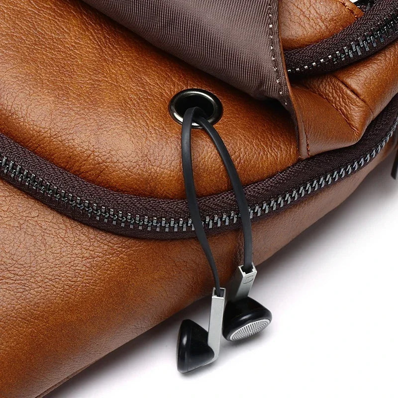Tiziano – Sacoche Bandoulière Homme avec Port USB
