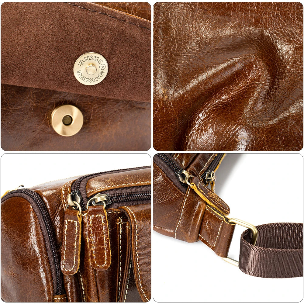 Mario – Sacoche Banane Homme en Cuir pour Style et Aventure