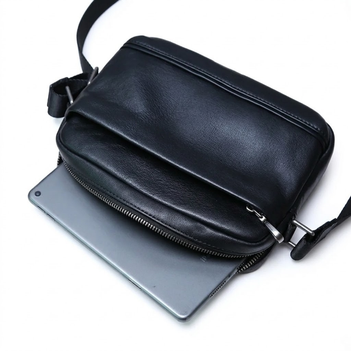 Bruno – Sacoche Homme Cuir Format Horizontal