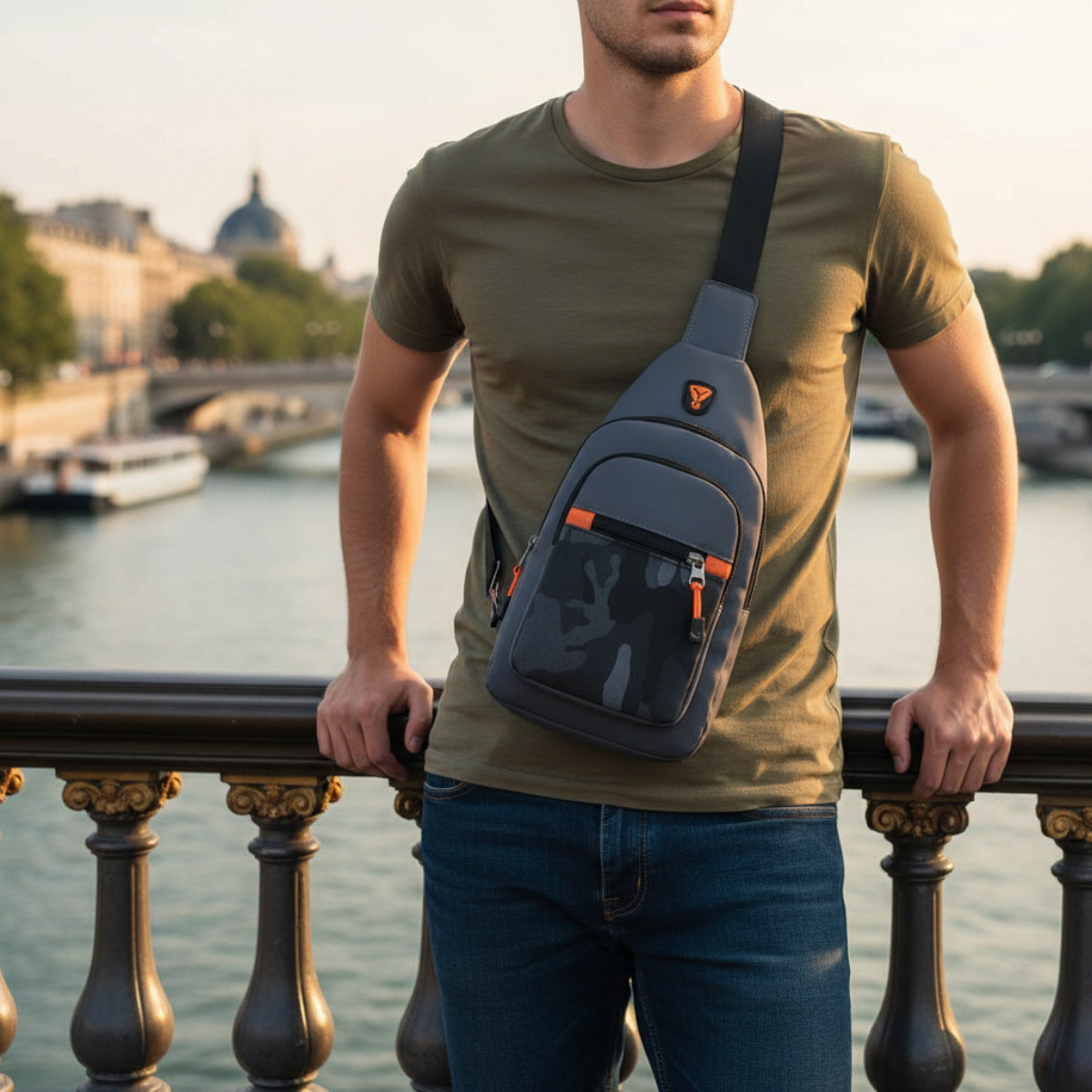 Alberto – Petite Sacoche Homme pour Mobilité et Loisirs