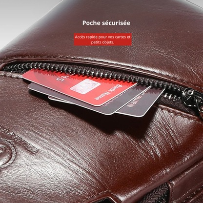 Marcello – Sacoche Bandoulière Homme Grande Capacité en Cuir