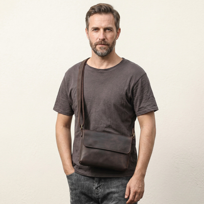 Samuele – Sacoche Bandoulière Homme Cuir Souple et Élégante