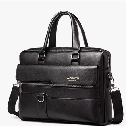 Lorenzo – Sacoche Ordinateur Homme en Simili Cuir Premium
