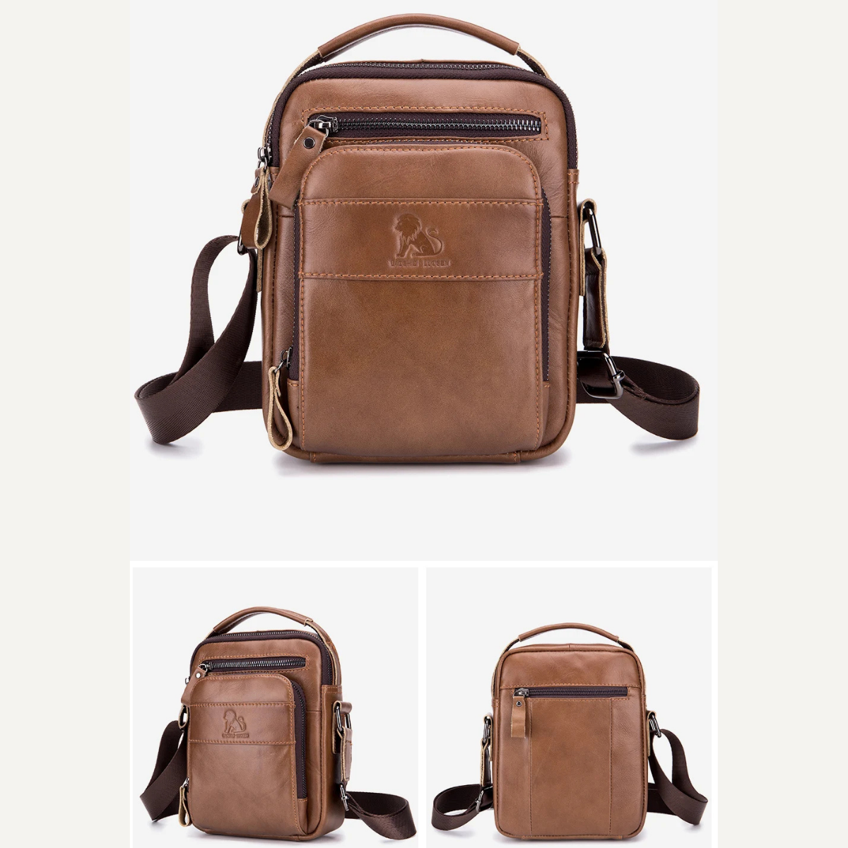 Riccardo – Petite Sacoche Homme Sécurisée pour Quotidien et Sorties