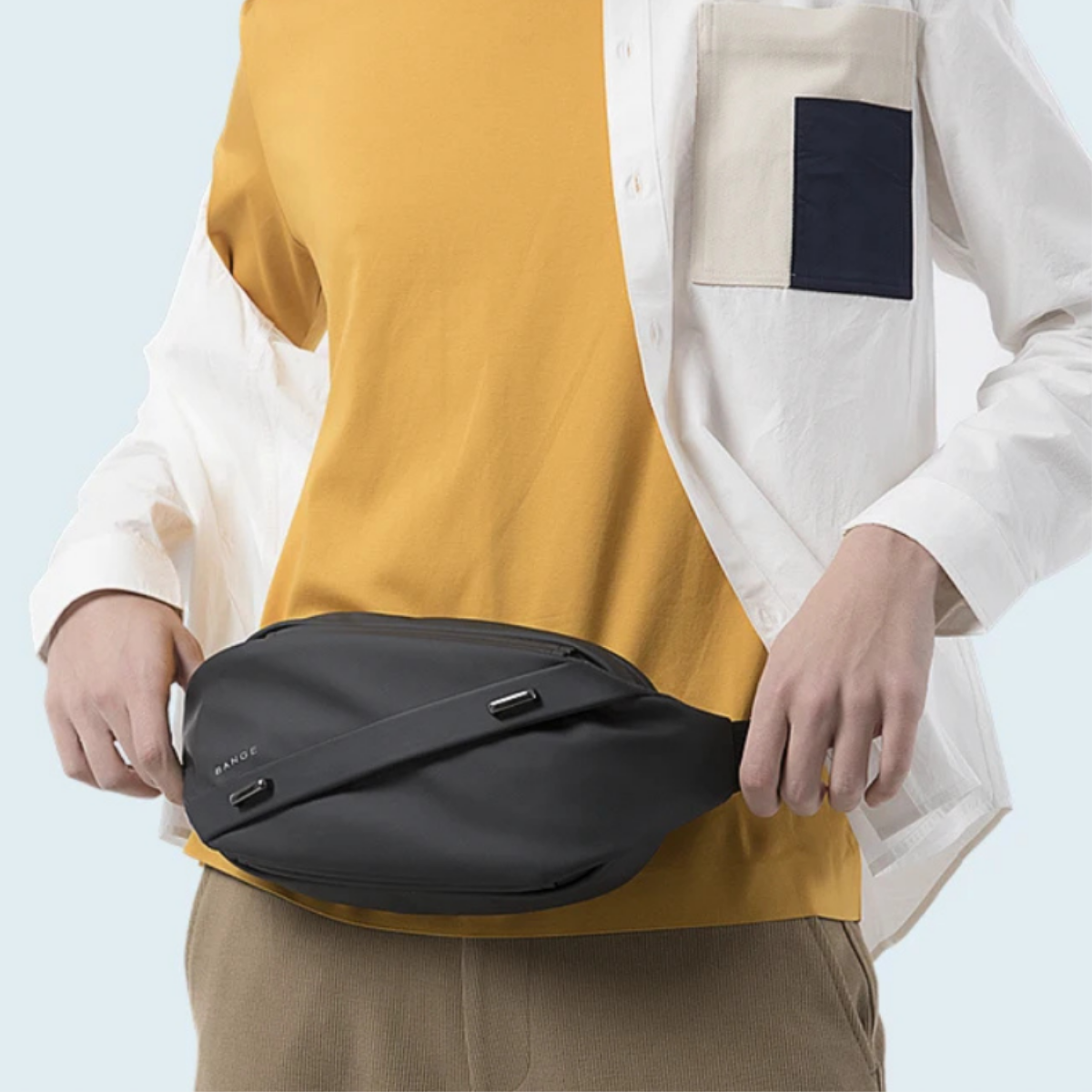 Vincenzo – Sacoche Banane Homme Compacte et Organisée