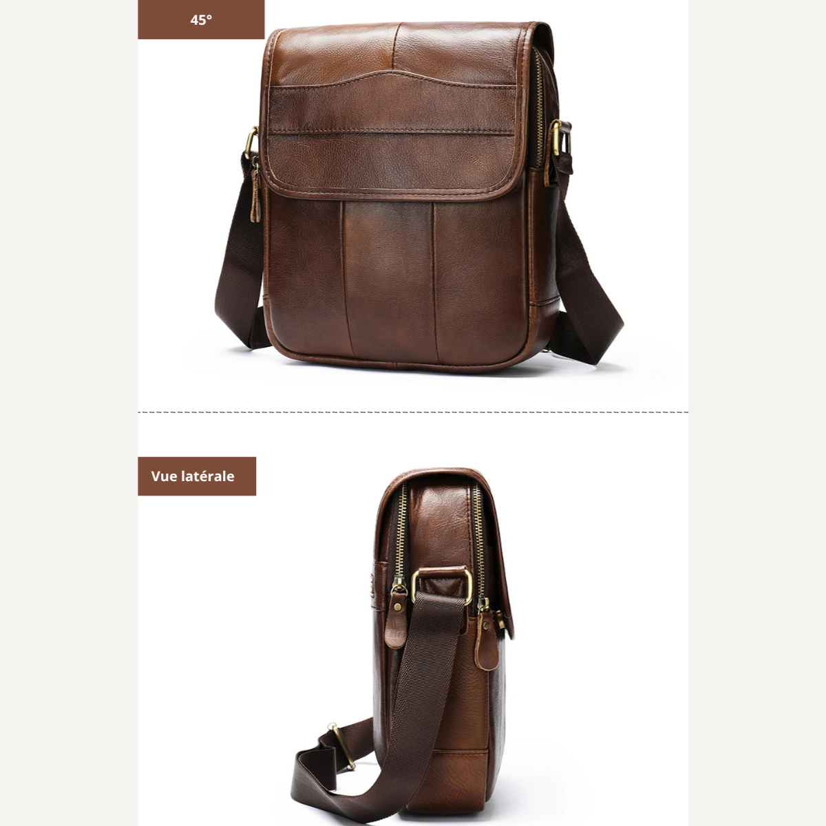 Tomaso – Sacoche Homme Luxe en Cuir Véritable & Élégance Intemporelle