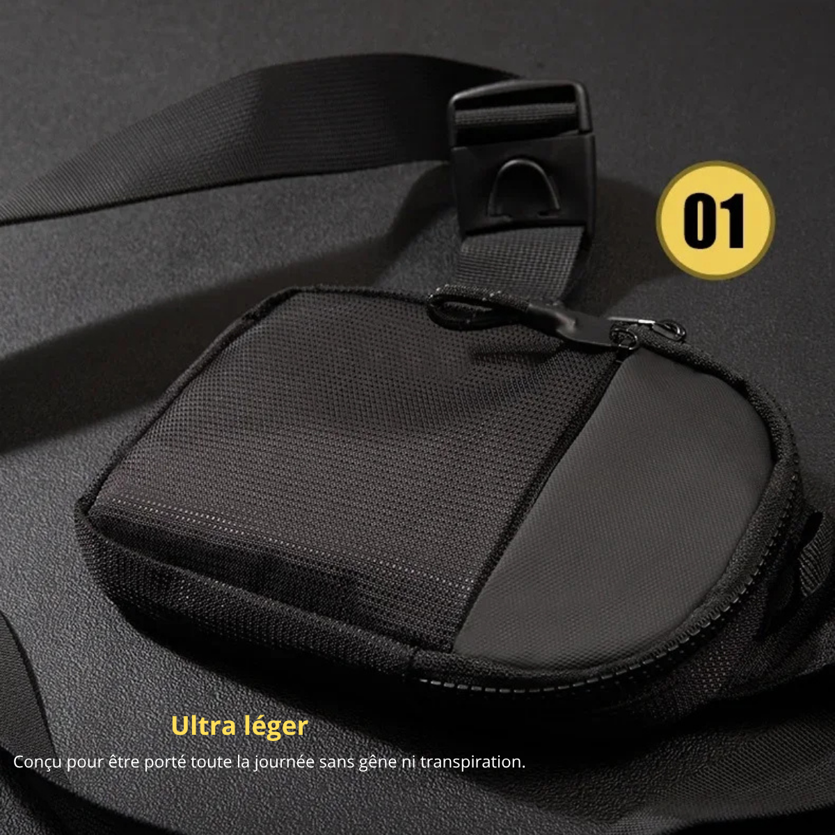 Daniele – Sacoche Bandoulière Homme Waterproof pour Liberté de Mouvement