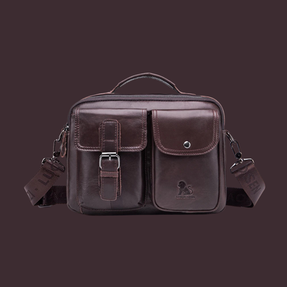 Ettore – Sacoche Homme Luxe en Cuir Véritable & Élégance Professionnelle