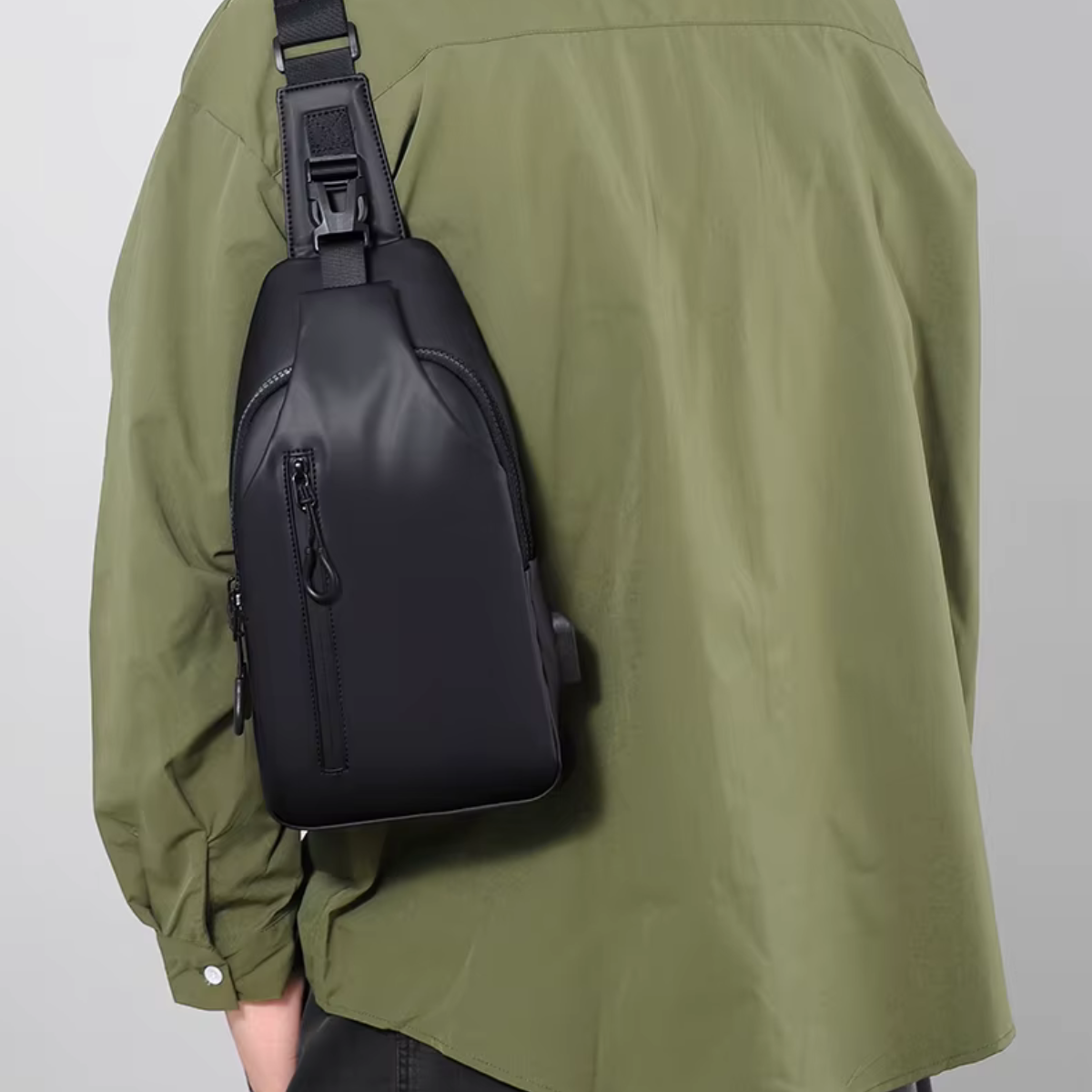 Stefano – Sacoche Bandoulière Homme Pratique avec Port USB