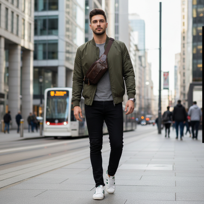 Placido – Sacoche Banane Homme Chic pour Voyage et Liberté