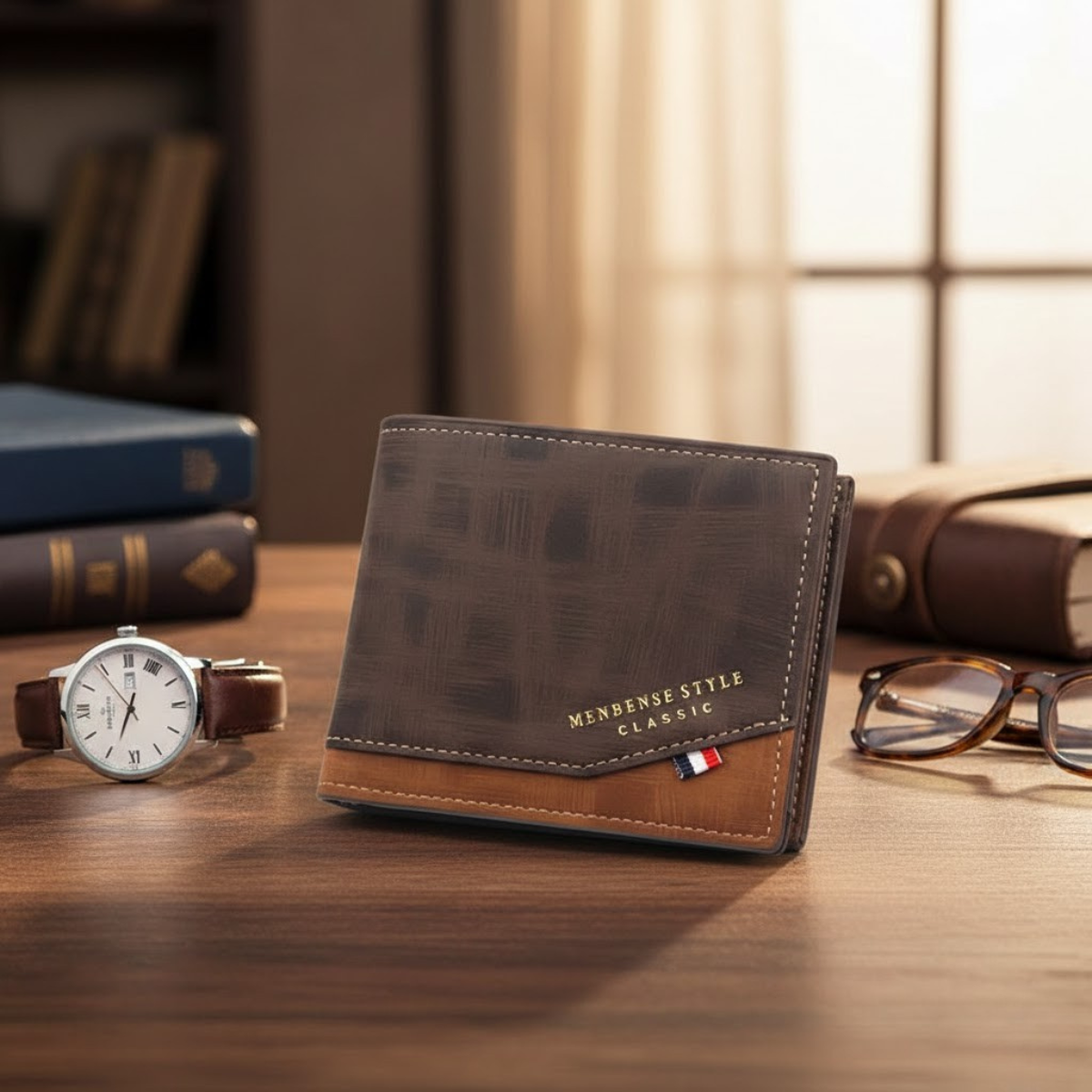 Portefeuille pour homme en cuir