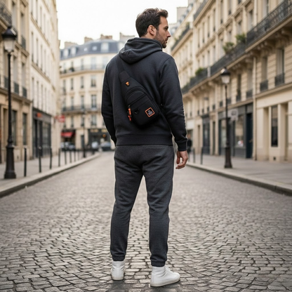 Luca –  Sacoche Bandoulière Homme Imperméable Urbaine et Polyvalente