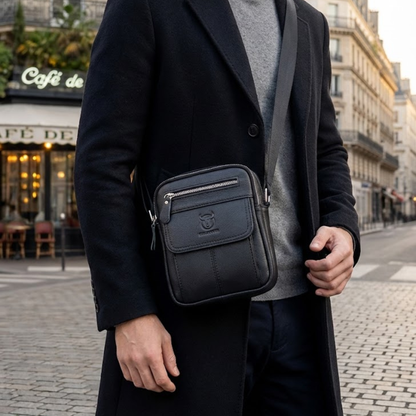 Christian – Sacoche Homme Cuir Compacte et Pratique