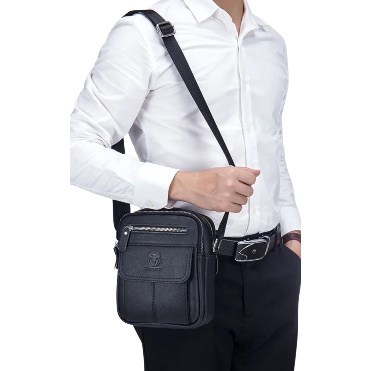 Christian – Sacoche Homme Cuir Compacte et Pratique