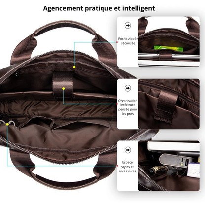Valente – Sacoche Ordinateur Homme Professionnelle