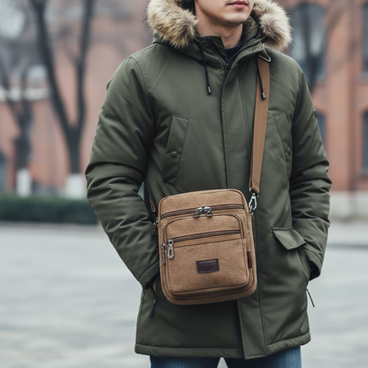 Leandro – Sacoche Bandoulière Homme Pratique et Organisée