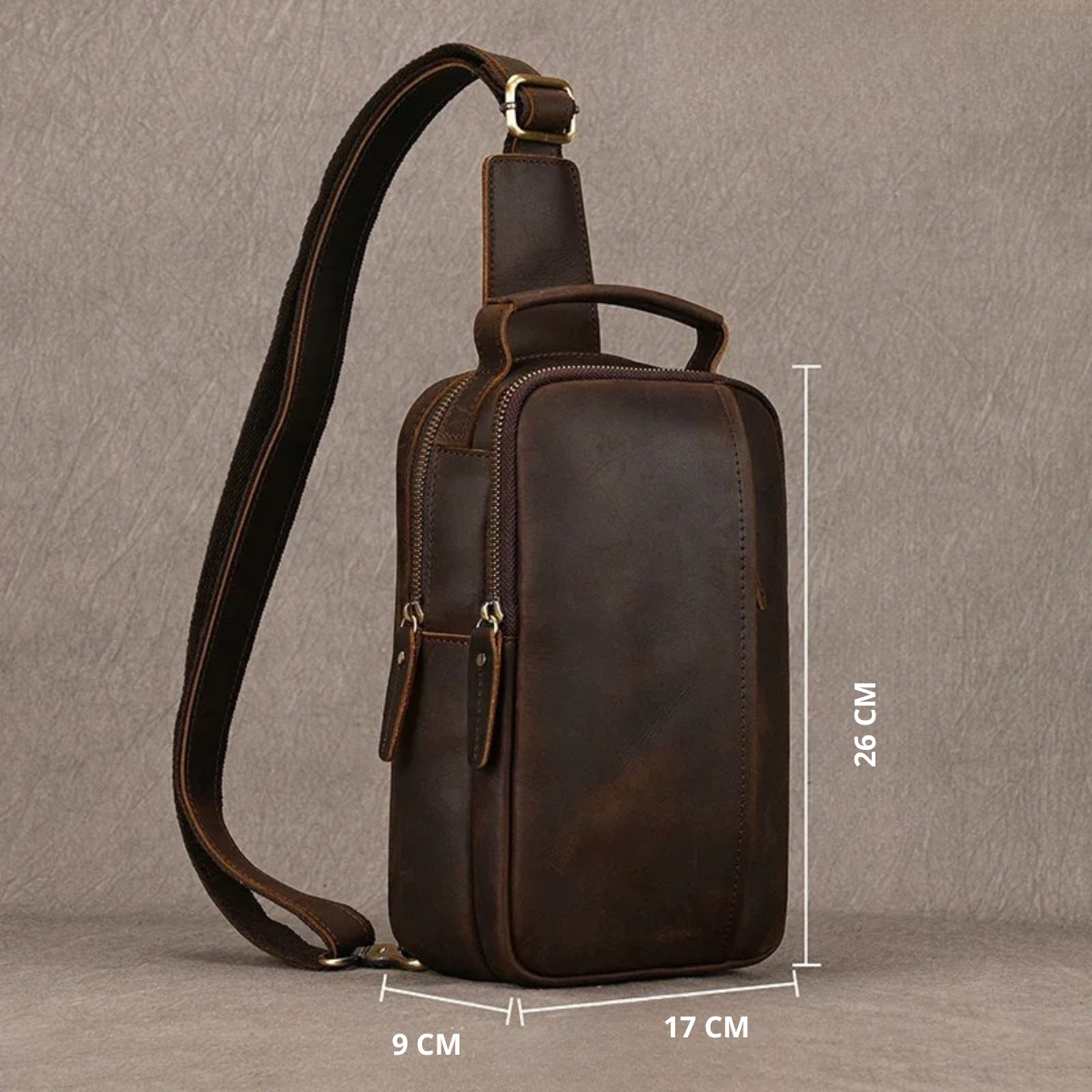 Gennaro – Sacoche Bandoulière Homme Pratique pour Plus d’Autonomie