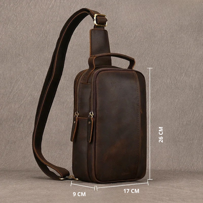 Gennaro – Sacoche Bandoulière Homme Pratique pour Plus d’Autonomie