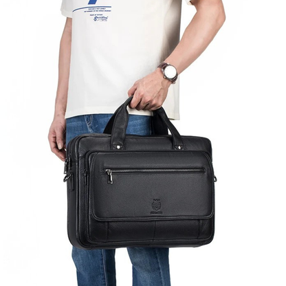 Pellegrino – Sacoche Ordinateur Homme en Cuir Professionnelle