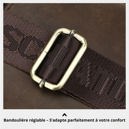 Maurizio – Sacoche Bandoulière Homme Originale en Cuir Vintage