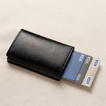 Porte-Cartes RFID en Cuir Minimaliste
