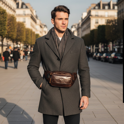 Placido – Sacoche Banane Homme Chic pour Voyage et Liberté