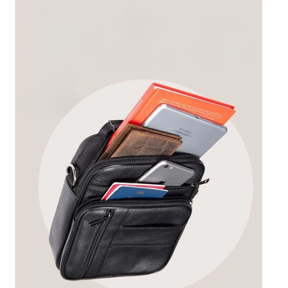 Salvo – Sacoche Homme Luxe en Cuir Véritable & Élégance Décontractée