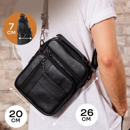 Salvo – Sacoche Homme Luxe en Cuir Véritable & Élégance Décontractée