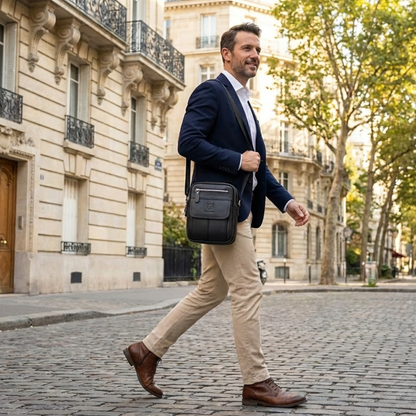 Christian – Sacoche Homme Cuir Compacte et Pratique