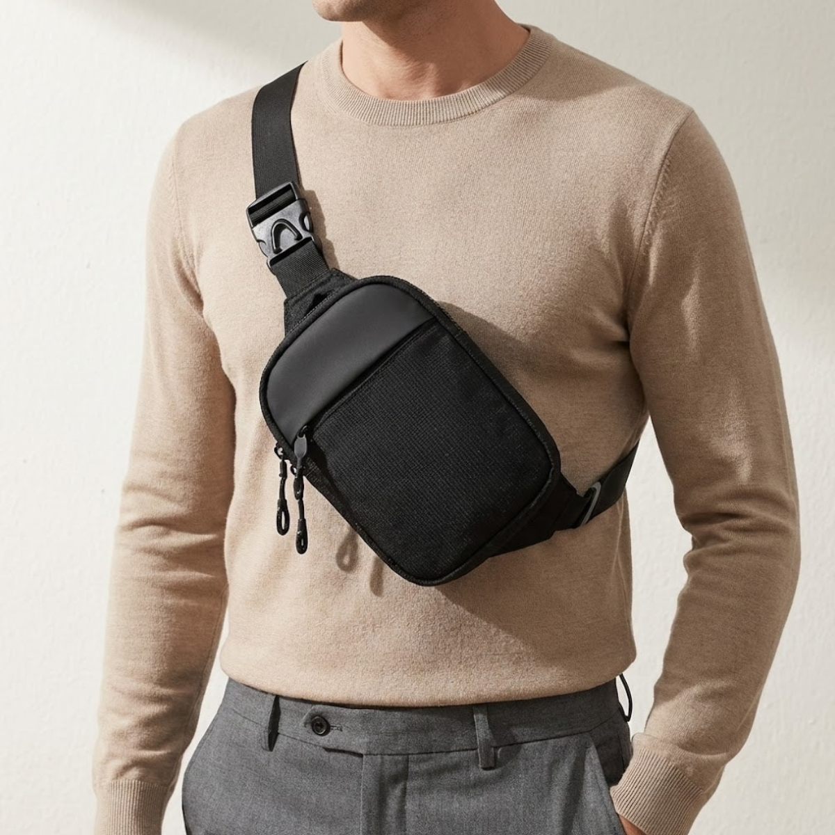 Daniele – Sacoche Bandoulière Homme Waterproof pour Liberté de Mouvement
