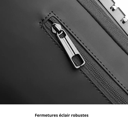 Aldo – Sacoche Bandoulière Homme Antivol et Sécurisée avec USB