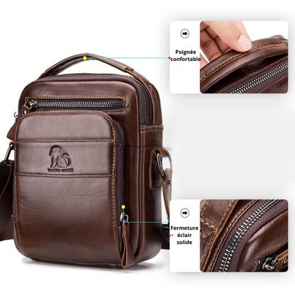 Riccardo – Petite Sacoche Homme Sécurisée pour Quotidien et Sorties