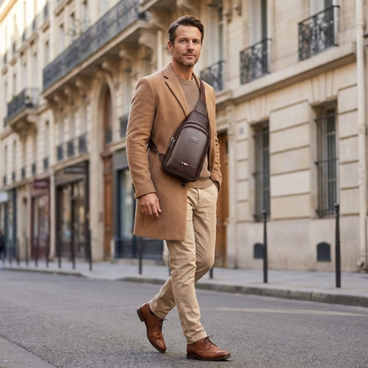 Davide – Sacoche Bandoulière Homme pour Voyage et Quotidien