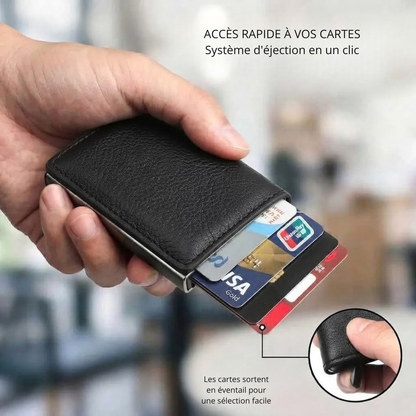 Porte-Cartes RFID en Cuir Minimaliste