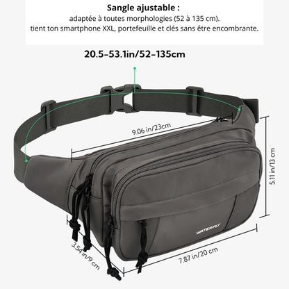 Corrado – Sacoche Banane Homme Organisée et Polyvalente