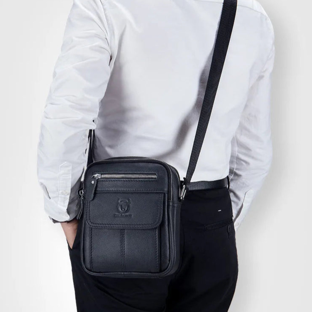 Christian – Sacoche Homme Cuir Compacte et Pratique