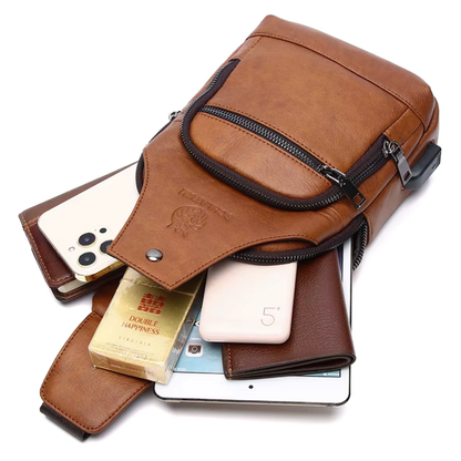 Tiziano – Sacoche Bandoulière Homme Connectée et Spacieuse