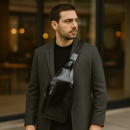 Walter – Sacoche Bandoulière Homme avec Port USB, Élégance et Fonctionnalité Réunies