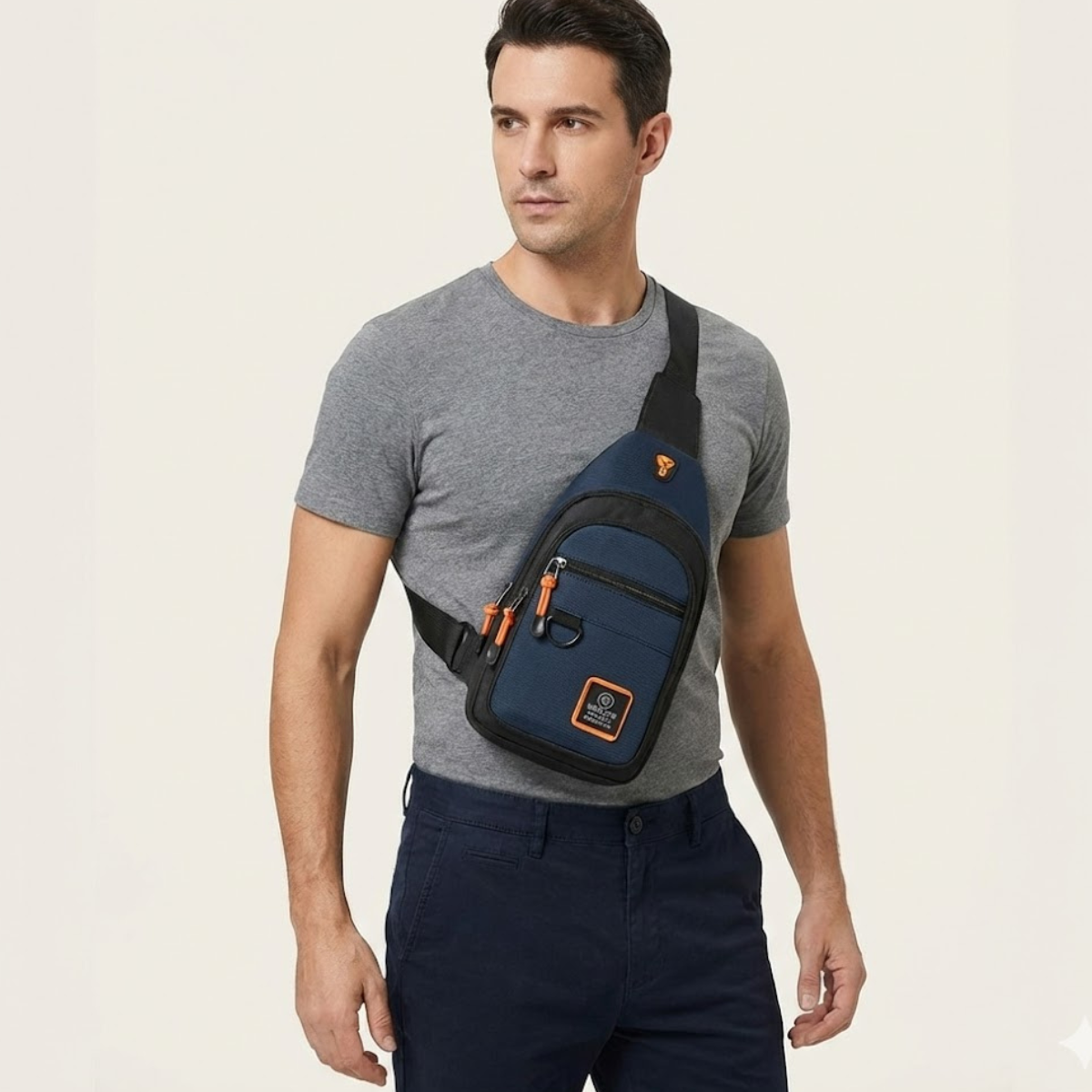 Luca –  Sacoche Bandoulière Homme Imperméable Urbaine et Polyvalente