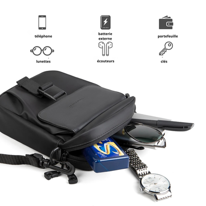 Silvano – Sacoche Bandoulière Homme Discrète pour Quotidien et Voyage