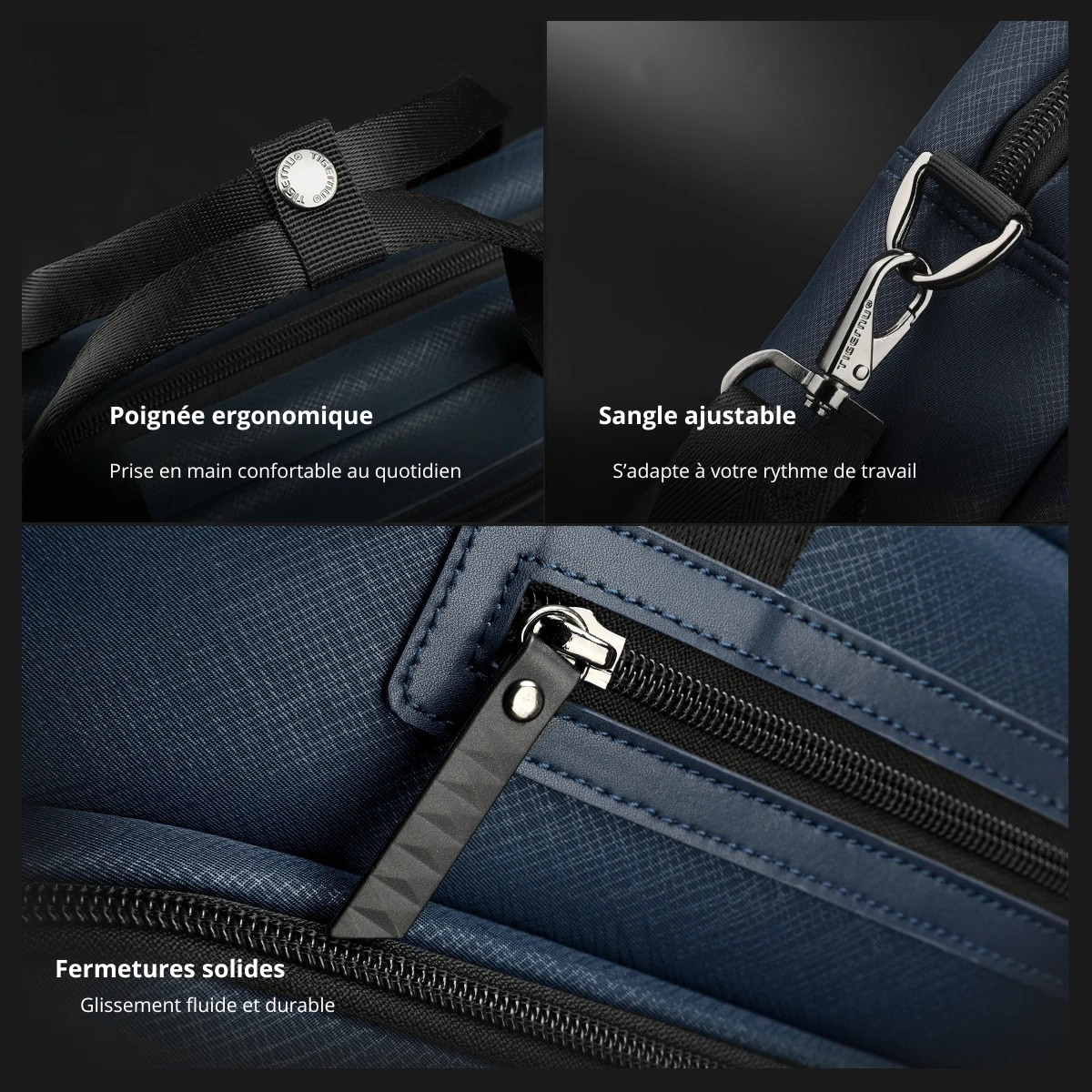 Armando – Sacoche Ordinateur Homme Étanche et Élégante pour le Bureau et les Voyages