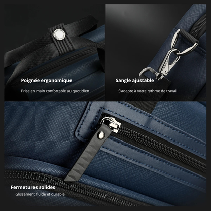 Armando – Sacoche Ordinateur Homme Étanche et Élégante pour le Bureau et les Voyages