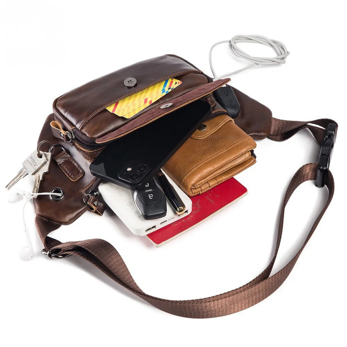 Placido – Sacoche Banane Homme Chic pour Voyage et Liberté