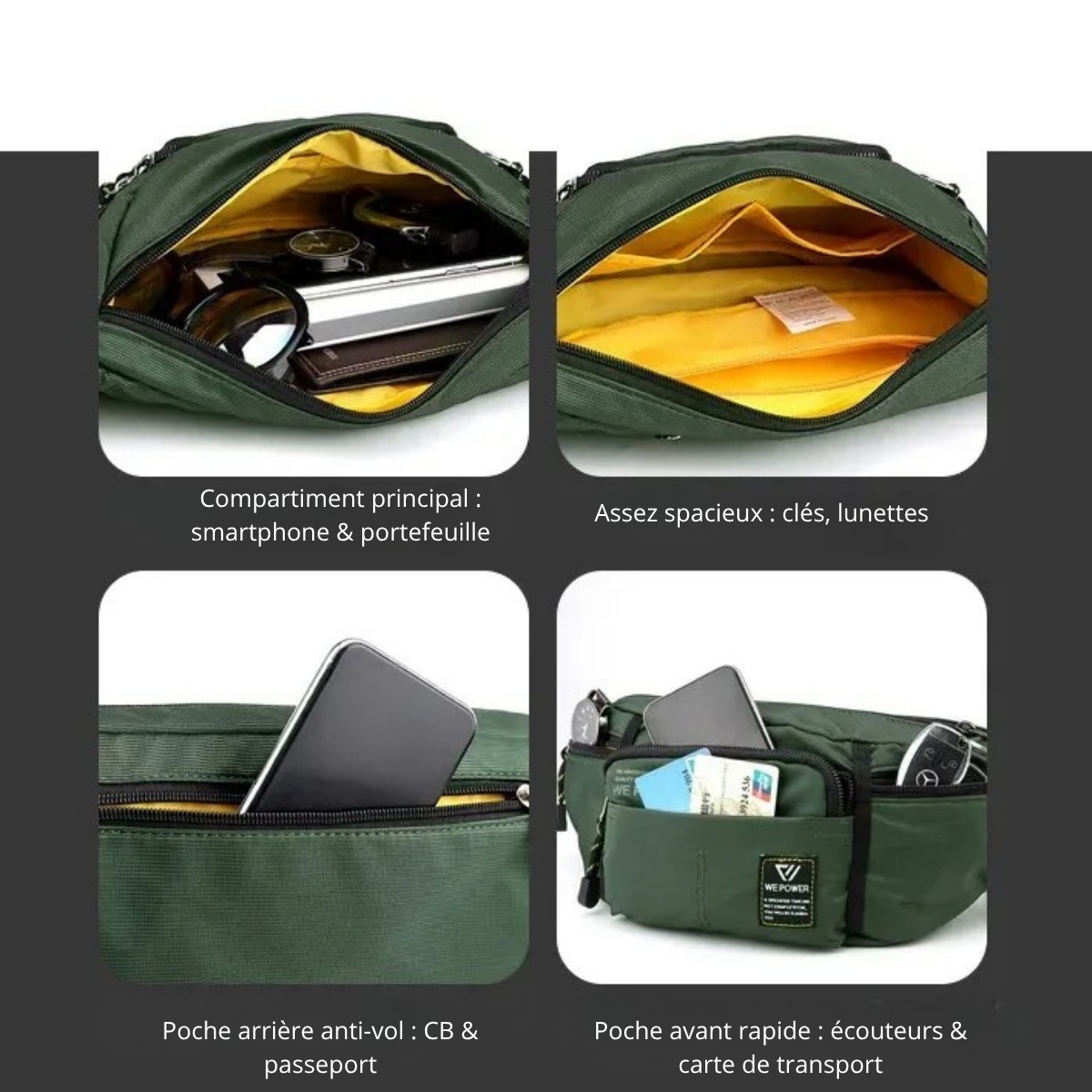 Nino – Sacoche Banane Homme Compacte et Libre