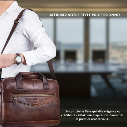 Ritorri – Sacoche Ordinateur Homme en Cuir Premium
